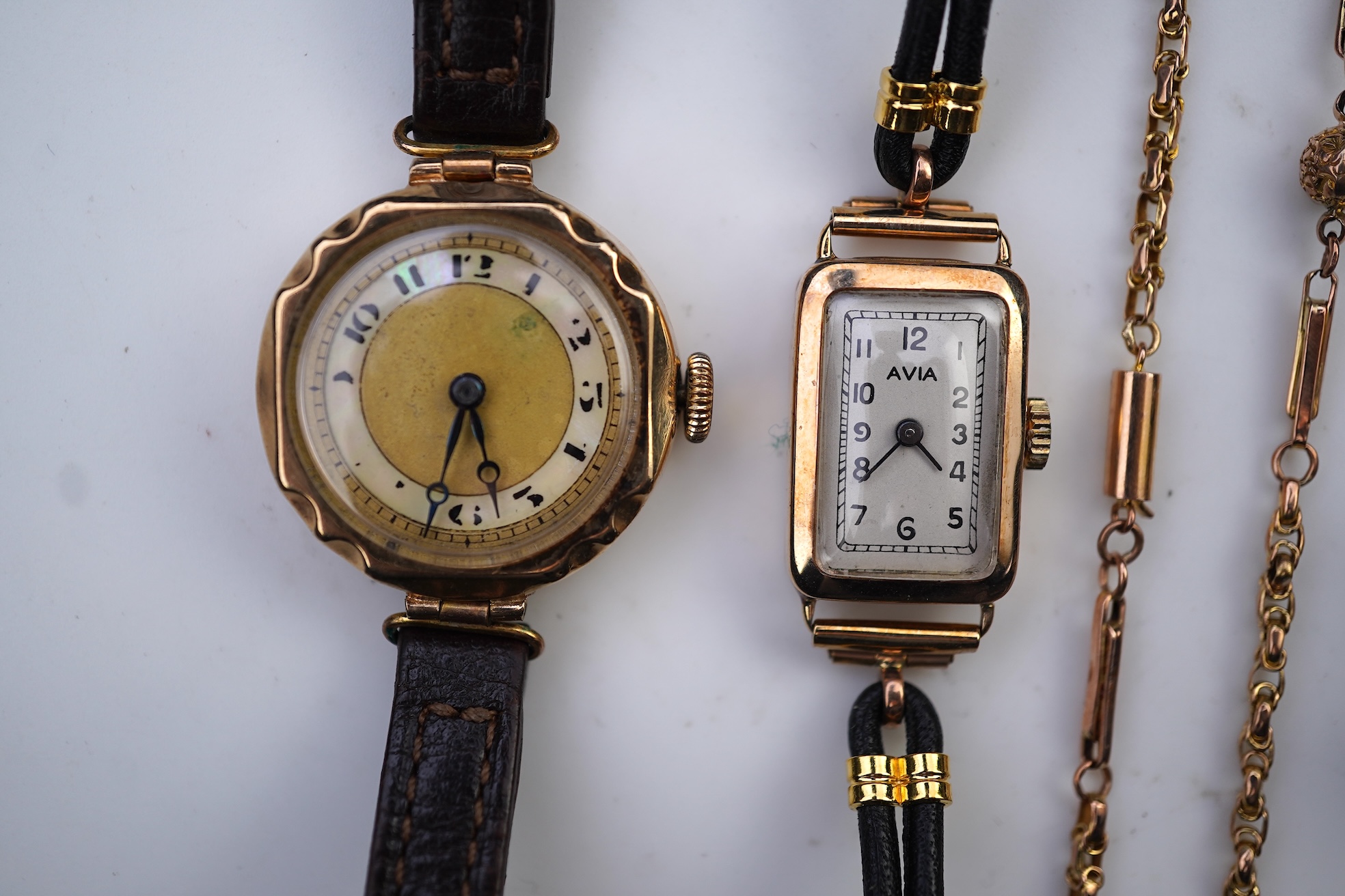 A collection of jewels and watches